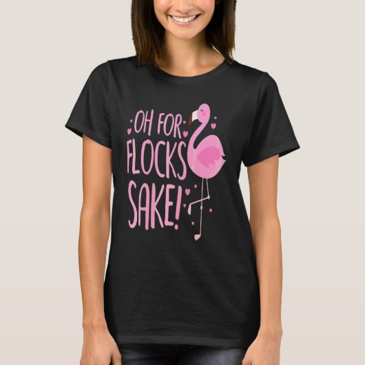O Voor De Kudde  Vogels Flamingo T-shirt (Voorkant)