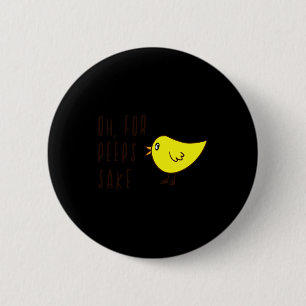 O Voor De Liefde Schattig Aardig Kuiken Pasen Grap Ronde Button 5,7 Cm