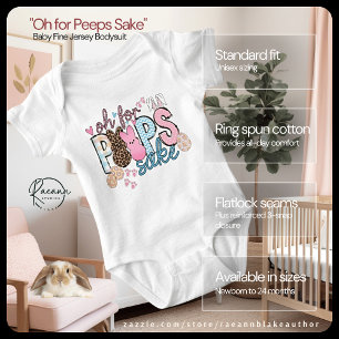 "O, voor de liefde van alles" Baby fijne jersey bo Romper