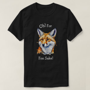 O, voor de vos! Leuk aquarel   T-shirt