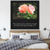 O voor een leven van sensaties . . . (John Keats) Canvas Afdruk (Insitu (Slaapkamer))