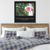 O voor een leven van sensaties (Keats quote) Canvas Afdruk (Insitu (Slaapkamer))