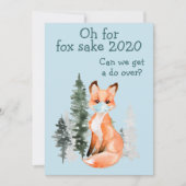 O voor Fox Sake 2020 Do-over Feestdagenkaart (Voorkant)