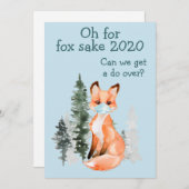 O voor Fox Sake 2020 Do-over Feestdagenkaart (Voorkant / Achterkant)