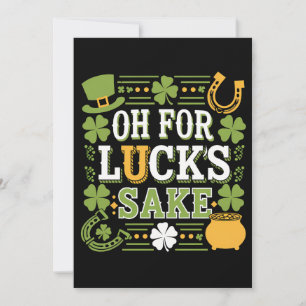O voor geluks halve Funny St. Patrick's Day Klaver Kaart