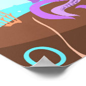 O voor octopus Poster (Hoek)