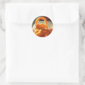 o voor uienringen ronde sticker (Tas)