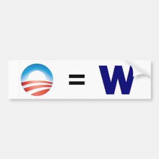 O = W BUMPERSTICKER