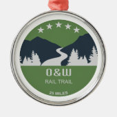 O&W Rail Trail Metalen Ornament (Voorkant)