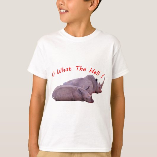 o wat de wereld ! t-shirt (Voorkant)