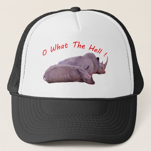 o wat de wereld ! trucker pet (Voorkant)