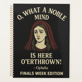O, wat een edele geest... planner