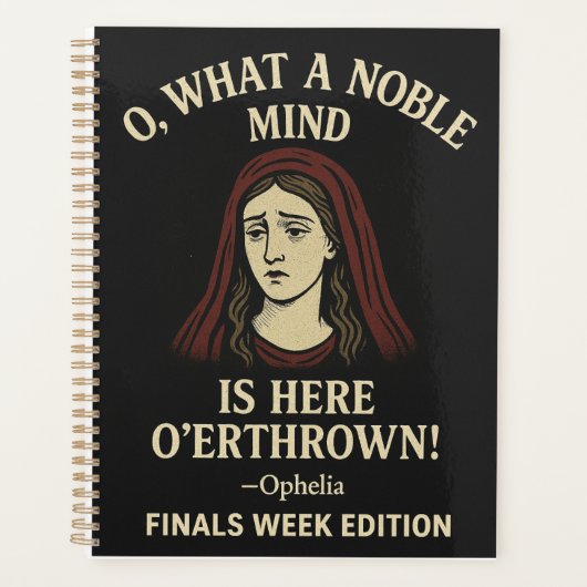 O, wat een edele geest... planner (Voorkant)
