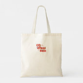 O wat een leuk kerstfeest tote bag (Achterkant)