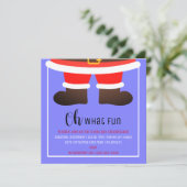 O, wat een leuk kerstfeest uitnodiging (Staand voorkant)