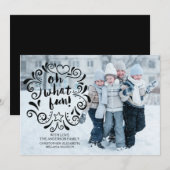 O wat een leuk kerstgroet feestdagenkaart (Voorkant / Achterkant)