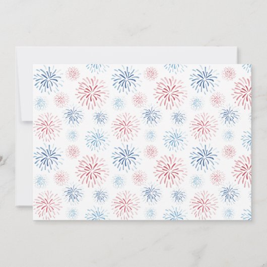 O wat een leuke 4 juli Amerikaanse 1e verjaardagsf Kaart (Achterkant)