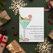 O wat een leuke Kerst Cocktailparty Folie