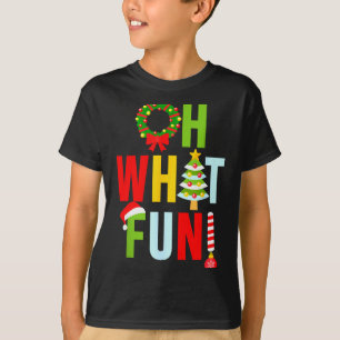 O wat een leuke kerst met krans en boom t-shirt