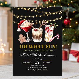 O wat een leuke kerstcocktailparty kaart