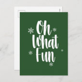 O wat een leuke kerstkaart feestdagenkaart (Voorkant / Achterkant)