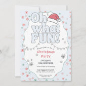 O wat een leuke retro kerstfeest  kaart (Voorkant)