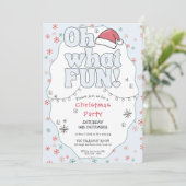 O wat een leuke retro kerstfeest  kaart (Staand voorkant)