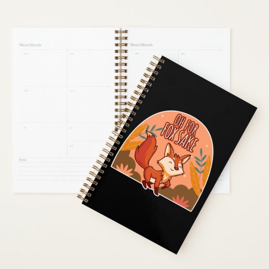 O, wat een vossenstreek Cute en grappige vos Planner (Display)