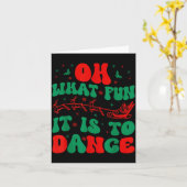 O wat is het leuk om groovy balletdanseres te dans kaart (Gele Bloem)