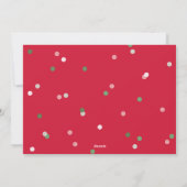 O, wat leuk Confetti Stippen - Platte Kerstkaart (Achterkant)