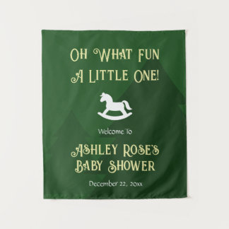 O wat leuk, een kleintje! Baby Shower Bord Wandkleed