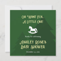 O wat leuk, een kleintje! Baby Shower Dankjewel