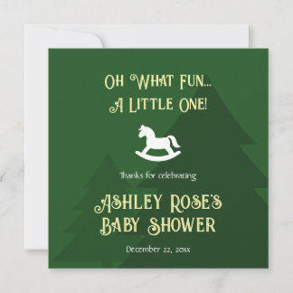 O wat leuk, een kleintje! Baby Shower Dankjewel Bedankkaart