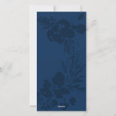 O wat leuk helder kerstblauw kerstkaart (Achterkant)