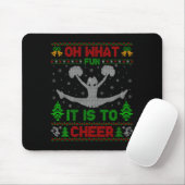 O wat leuk is het om kerst Cheerleading lelijk te Muismat (Met muis)
