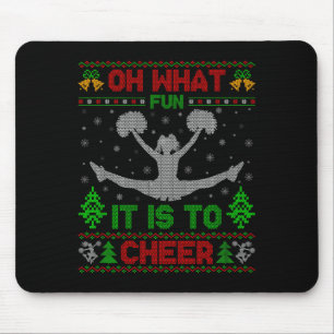 O wat leuk is het om kerst Cheerleading lelijk te Muismat