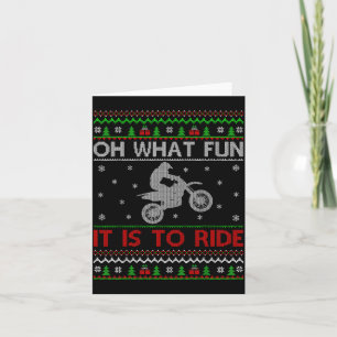 O wat leuk is het om Kerstmis lelijke Motocross Ch Kaart
