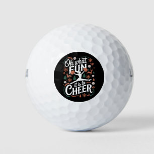 O wat leuk is het om lelijke cheerleading Kerstmis Golfballen
