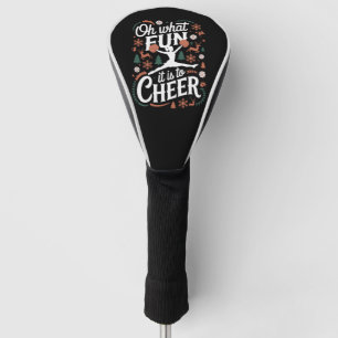 O wat leuk is het om lelijke cheerleading Kerstmis Golfheadcover