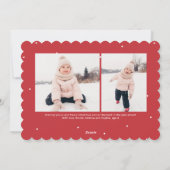 O wat leuk knappe drie foto's Prettig kerstfeest Feestdagenkaart (Achterkant)