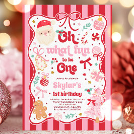 O wat leuk om één kerstboog te zijn 1e verjaardag kaart