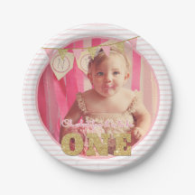 O wat leuk om EEN Pink & Gouden Eerste Verjaardag