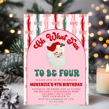 O wat leuk Roze Kerstman Kerst 4de verjaardag