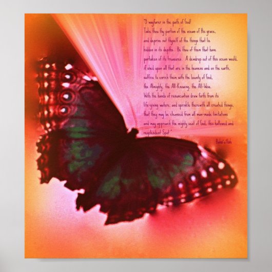 O Wayfarer Poster (Voorkant)