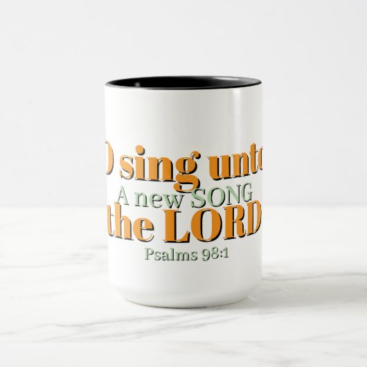 O zing tot de HEER Christelijke mok (Midden)