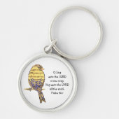 O Zing tot de Heer Psalm, aanmoediging van de Schr Sleutelhanger (Voorkant)