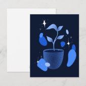 O zo Blauw Bedankkaart (Voorkant / Achterkant)