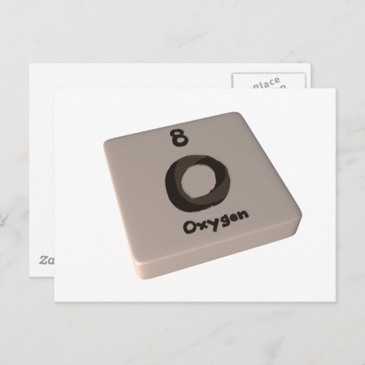 O Zuurstof Briefkaart (Voorkant / Achterkant)