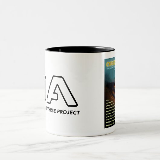 OA basic Logo and graphic mug Tweekleurige Koffiemok (Center)
