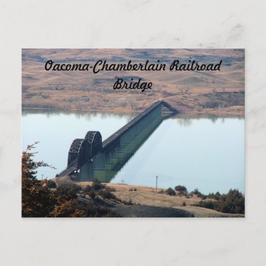 Oacoma-Chamberlain Railroad Bridge Briefkaart (Voorkant)